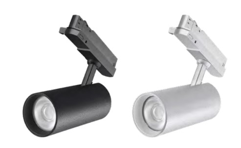 projecteur sur rail tricouleur novolight triphasé 25w