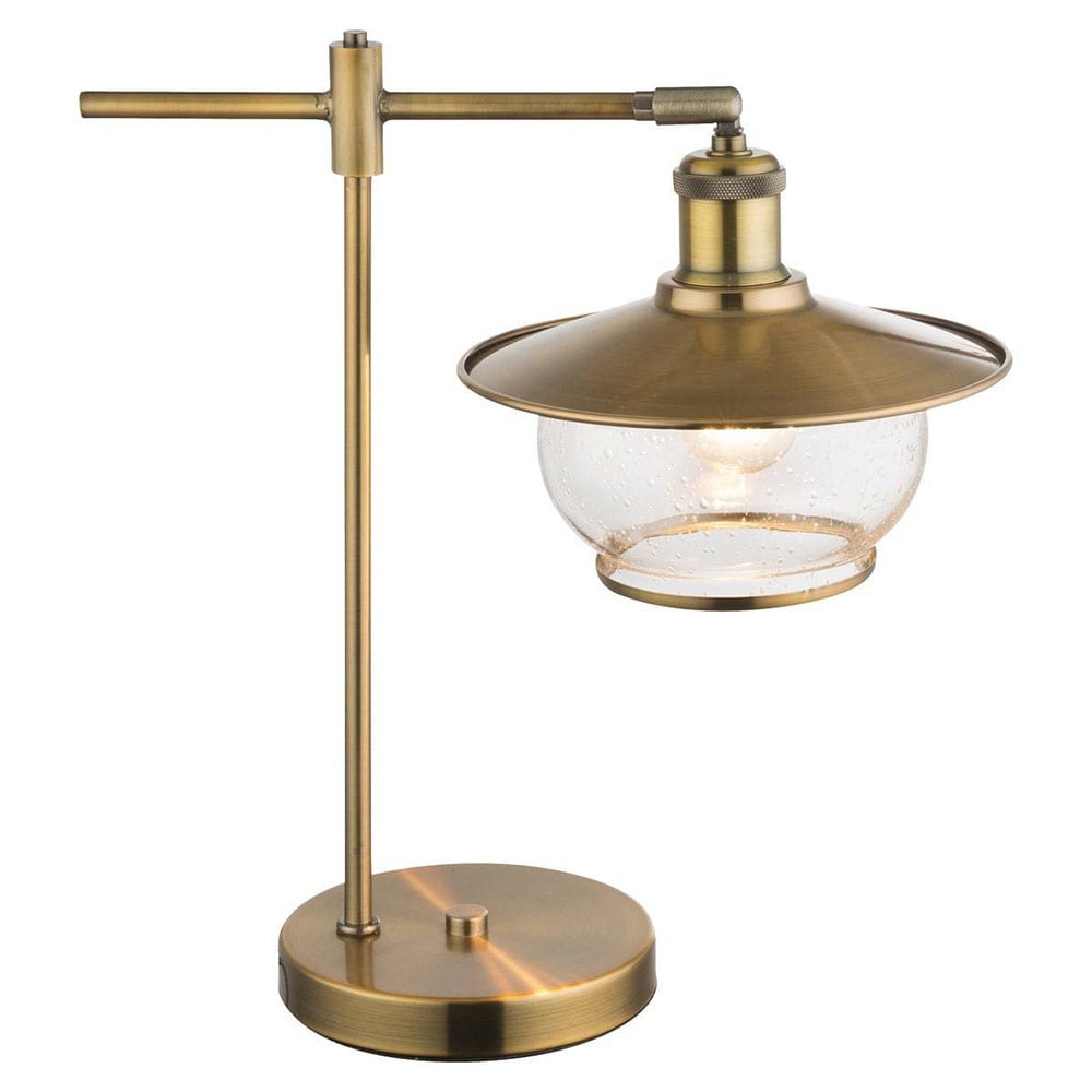 lampe eloa cuivrée en métal et verre