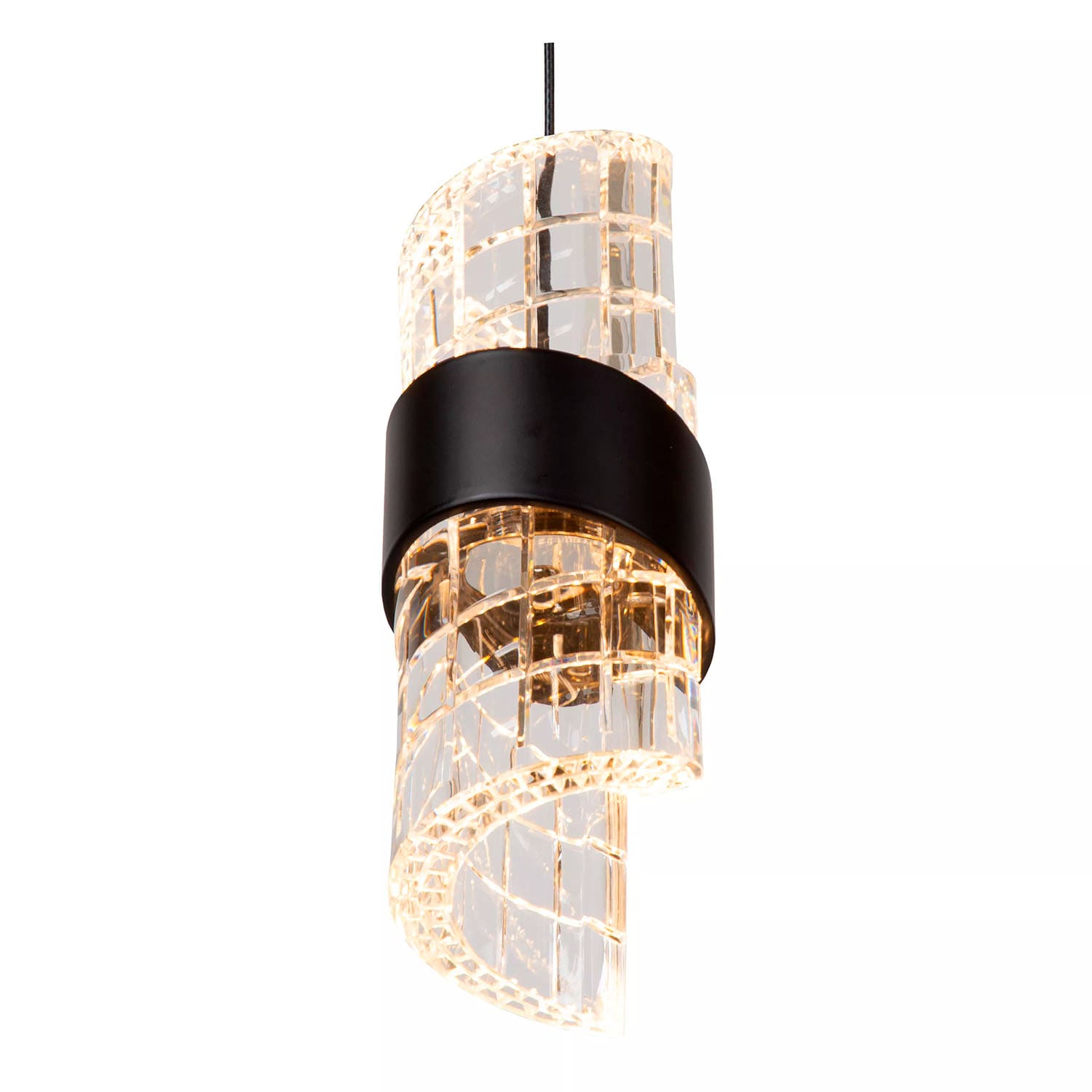 suspension lucide dim kligande 3x8w (2700k) 25cm,noir