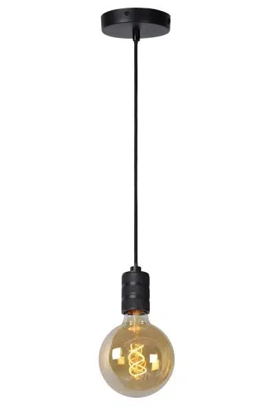 Suspension Lucide Jova 1xE27 4.6cm,noir