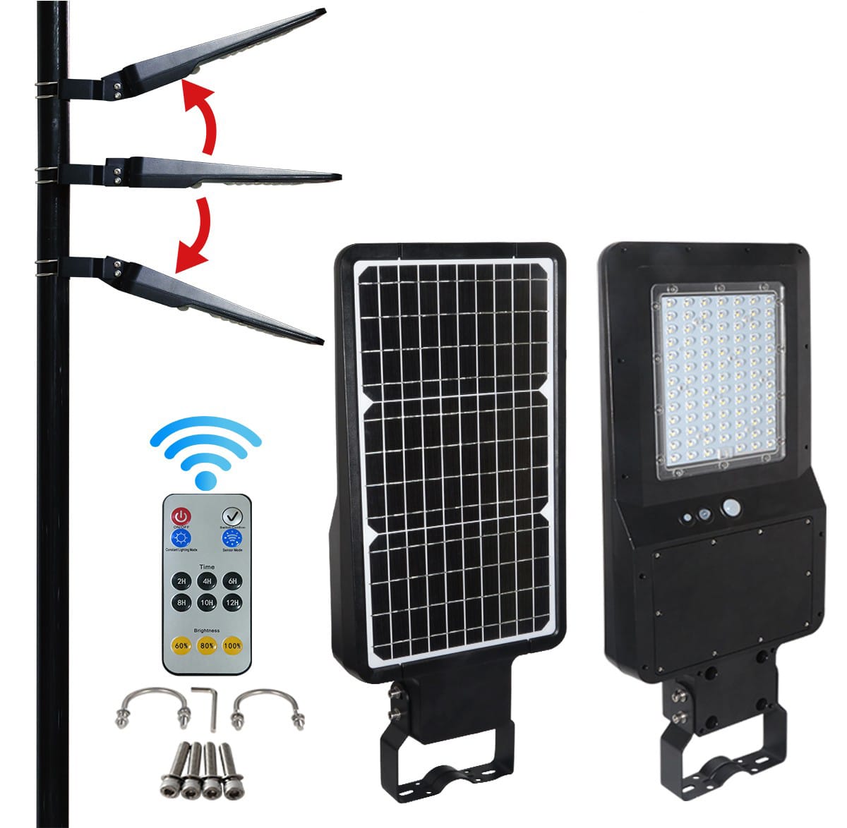 tete de lampadaire solaire 40w