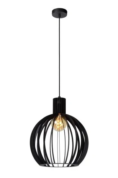 Suspension Lucide Mikaela 1xE27 35cm,noir