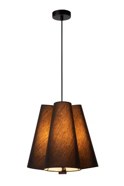 Suspension Lucide Gregory 3xE27 34cm,noir