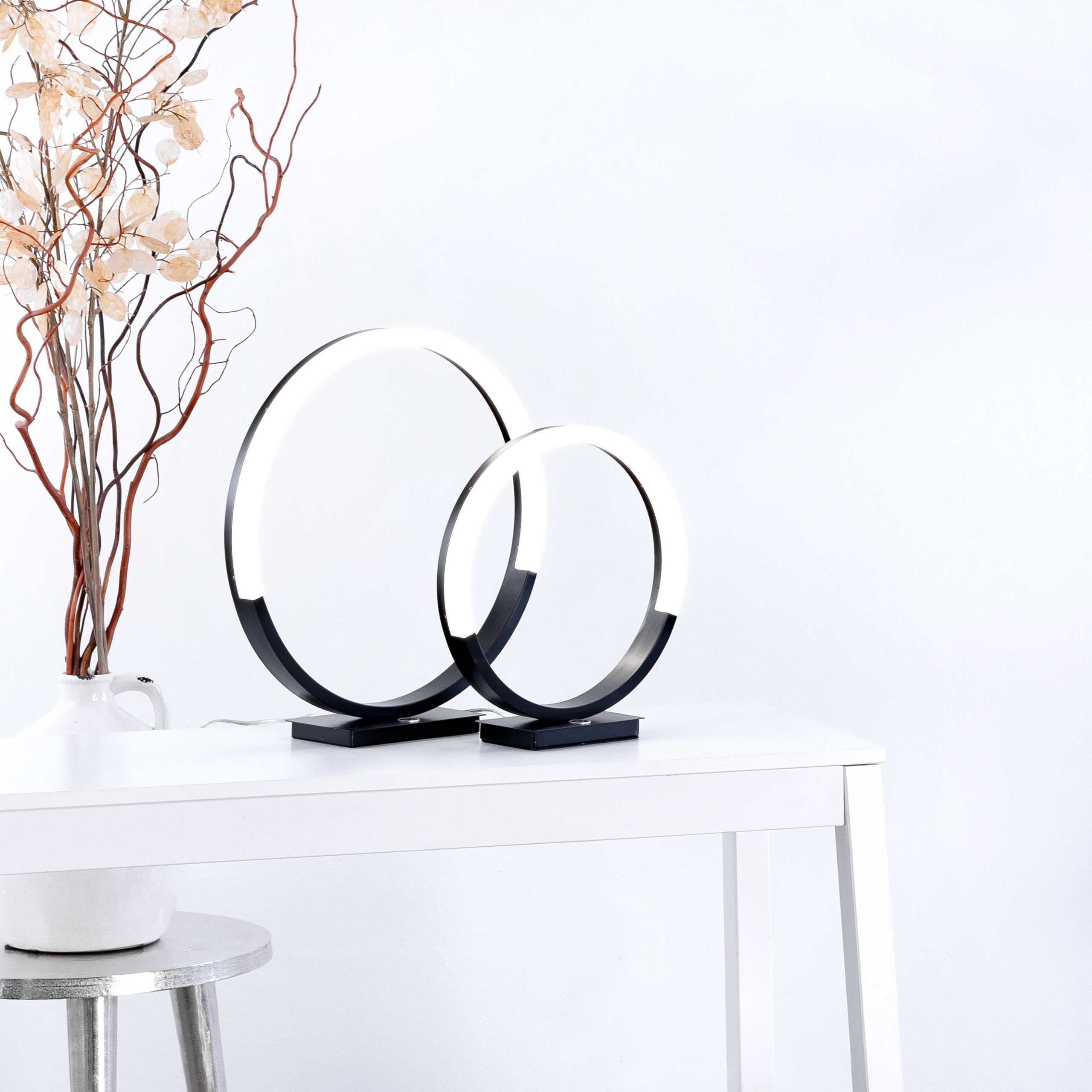 Lampe de table Keria Indigo Wofi 6,5w IP20,noir