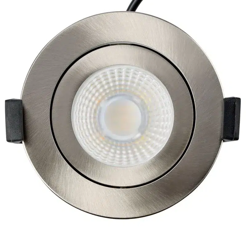 Spot led encastré orientable dimmable 8w IP65,chrome