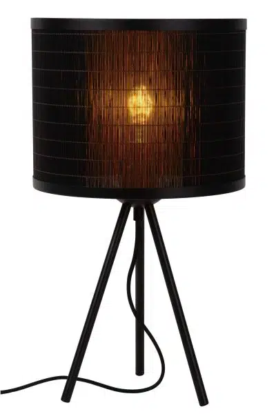 Lampe de table Lucide Tagalog 1xE27,noir
