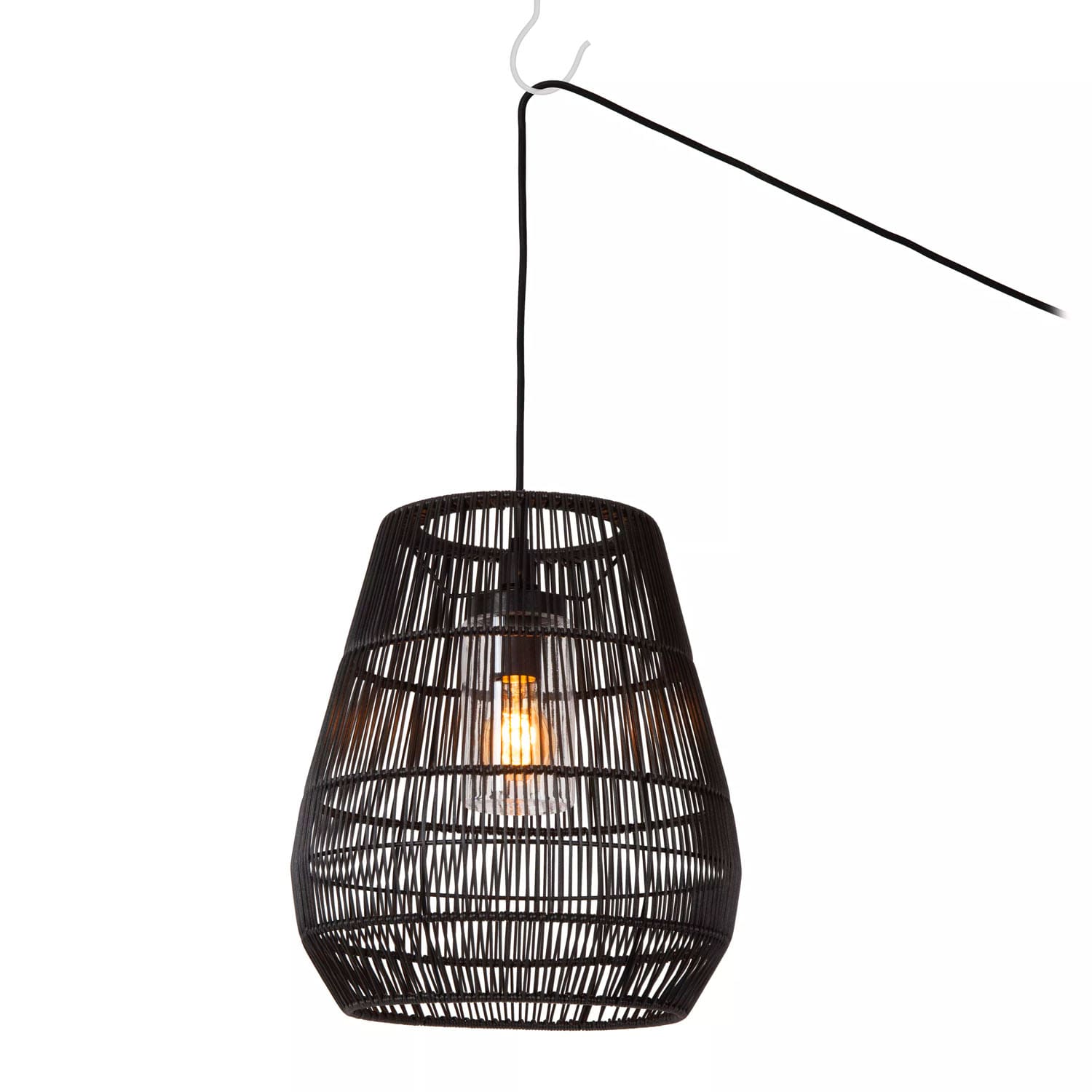 Suspension Lucide Nerida 1xE27 35cm IP44,noir