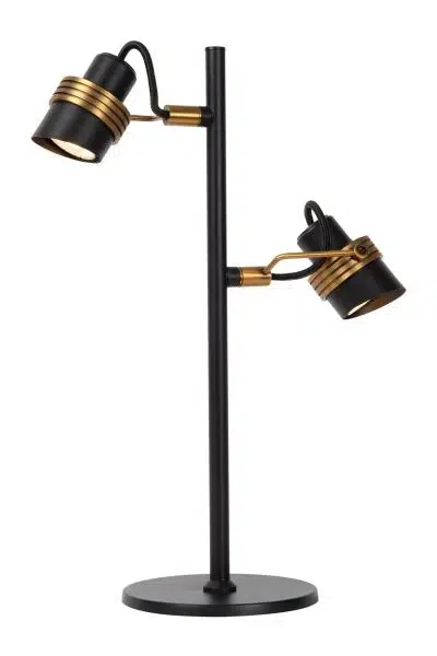 Lampe de table Lucide Tundran 2xGU10 21cm,noir