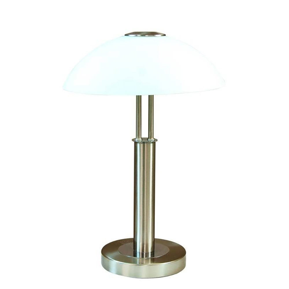 lampe tactile step dimmer prescot argentée en métal