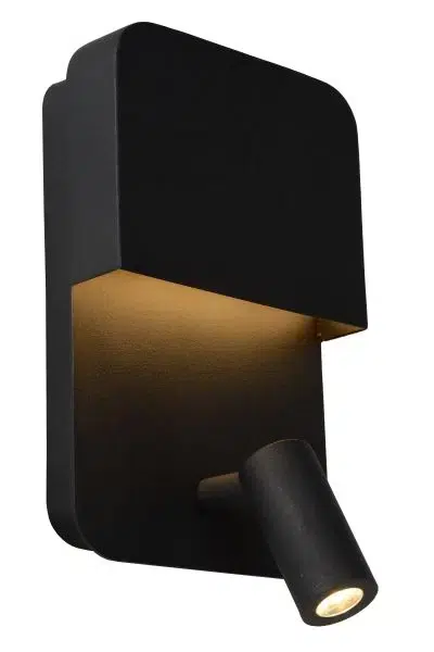 Applique led Lucide murale Boxer 5w + 3w (3000k)