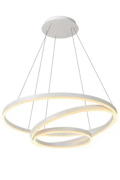 Suspension Lucide dimmable Triniti 32w (3000k) 80cm,blanc