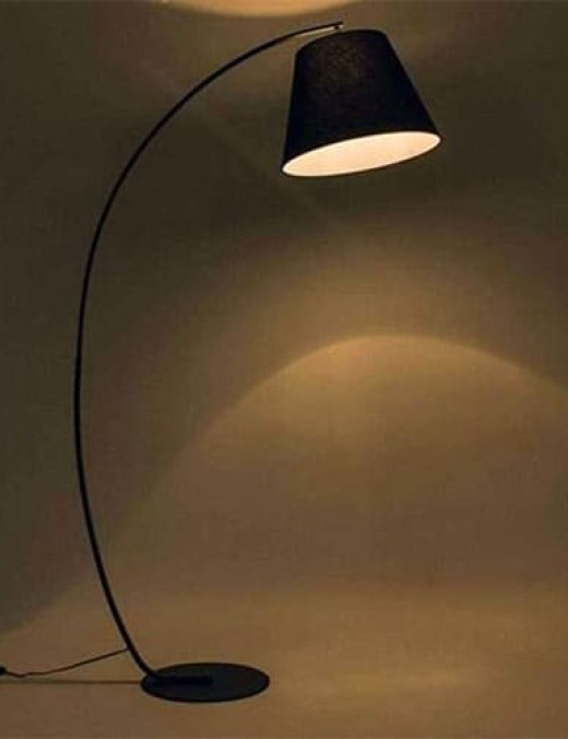 Lampadaire Arc Andrew Noir Mat En Métal