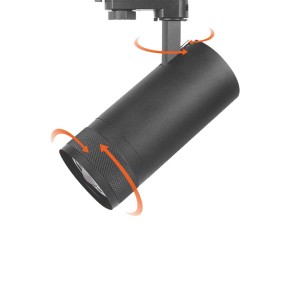 projecteur sur rail cct zoom novolight triphasé 30w