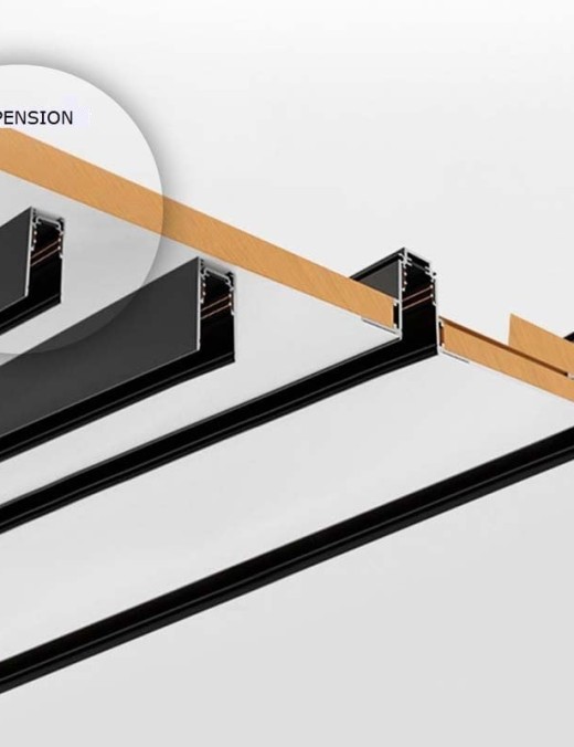cable de suspension novolight pour rail magnétic a et c,noir
