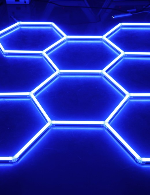 Plafonnier led nid d abeille RGB