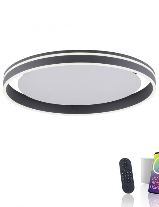 plafonnier paul neuhaus smart home q-vito 38w cct,anthracite