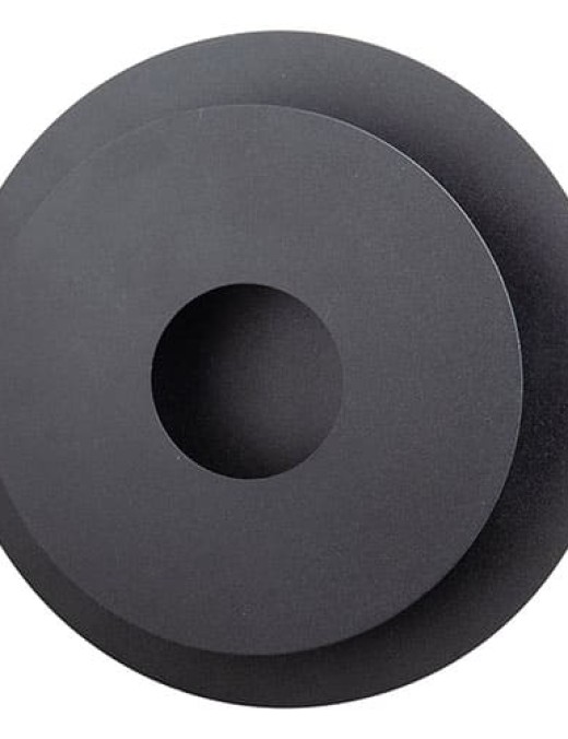 Applique murale LED CHUBBY en métal noir