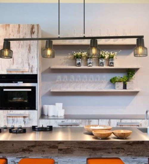 Teardrop Pendant Light Black