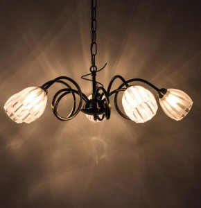 lustre sylvie dorée en métal