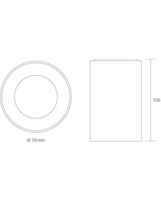 Spot plafonnier led Novolight Beke 20w 1200m (4000k),blanc
