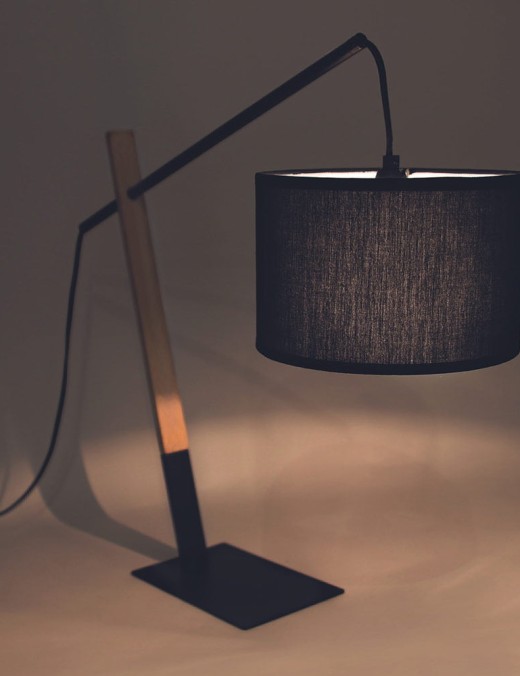 lampe à poser déco noir m2