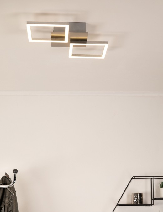 Plafonnier Keria Carrie 2x8w (3000k) 46cm,chrome