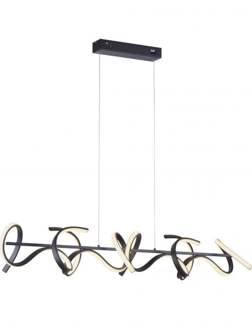 suspension leuchten symply dim curl 10w (3000k) 99cm,noir