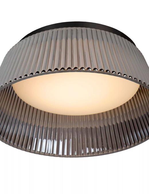 Plafonnier Lucide dim Vixi 17.6w (2900k) 35cm,fumé