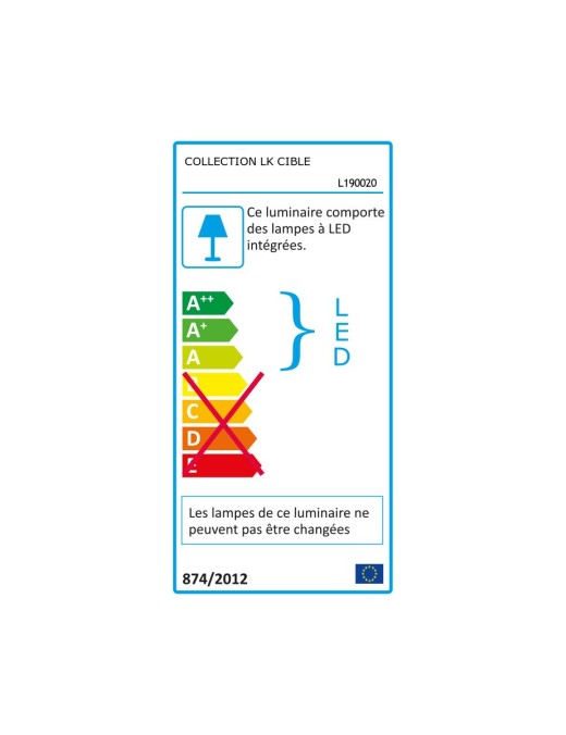 Lampe de table Keria Indigo Wofi 6,5w IP20,noir