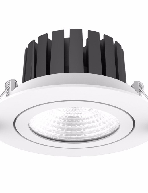 Spot led encastré orientable dimmable 13w IP65,blanc