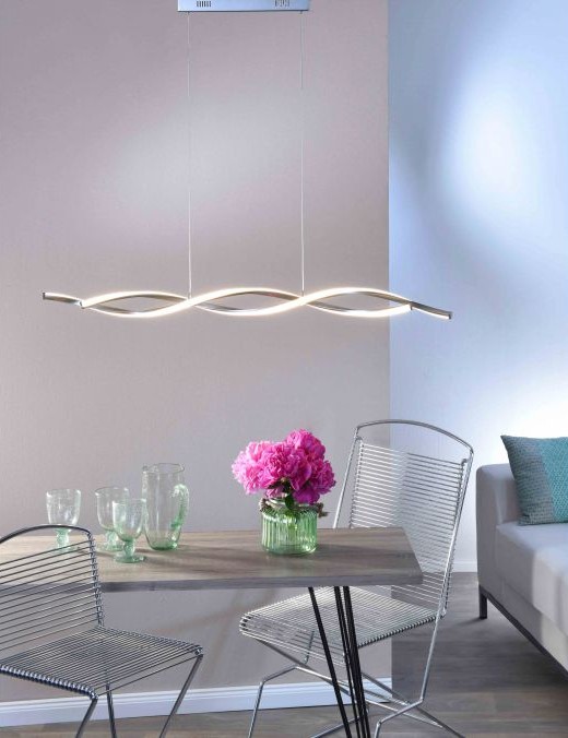 Suspension Paul Neuhaus Polina 20w (3000k) 110cm,argent