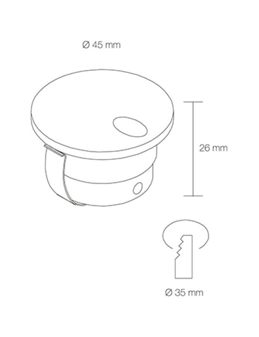 MINI SPOT ROND SP0476
