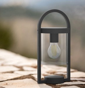 lanterne extérieur maya en aluminium anthracite et verre