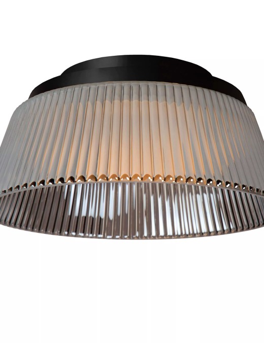 Plafonnier Lucide dim Vixi 17.6w (2900k) 35cm,fumé