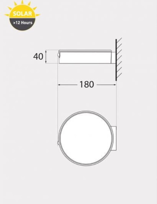 applique solaire fortunato