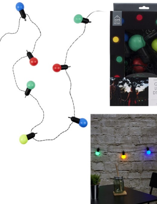 guirlande extérieure multicolore