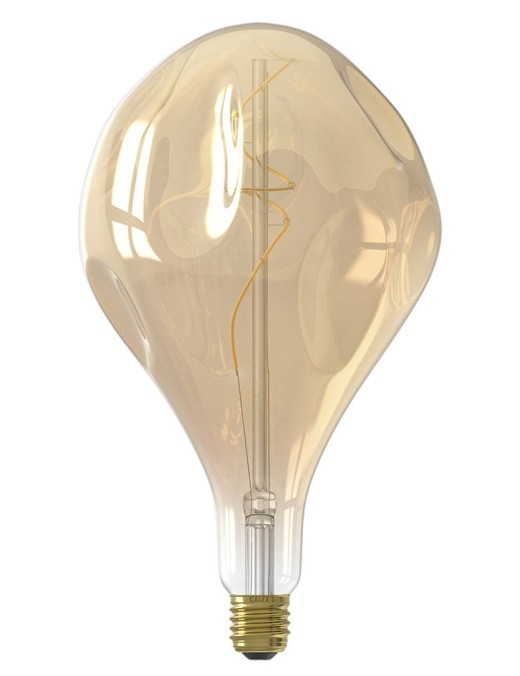 ampoule déco filament led xxl organic en verre fumé doré