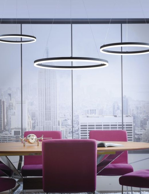 Suspension Paul Neuhaus Titus 28w (3000k) 40cm,anthracite