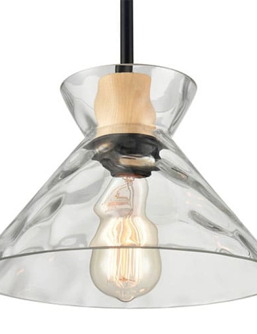 Suspension VERRIO (D42cm) en verre transparent