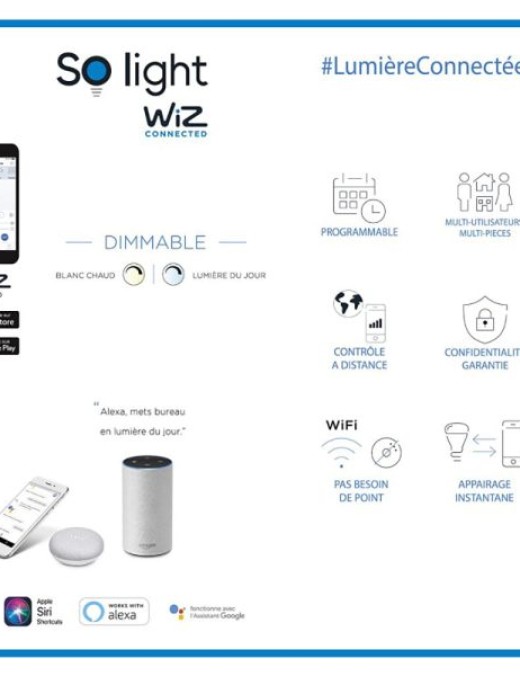 ampoule led fil wiz connecté wifi c35