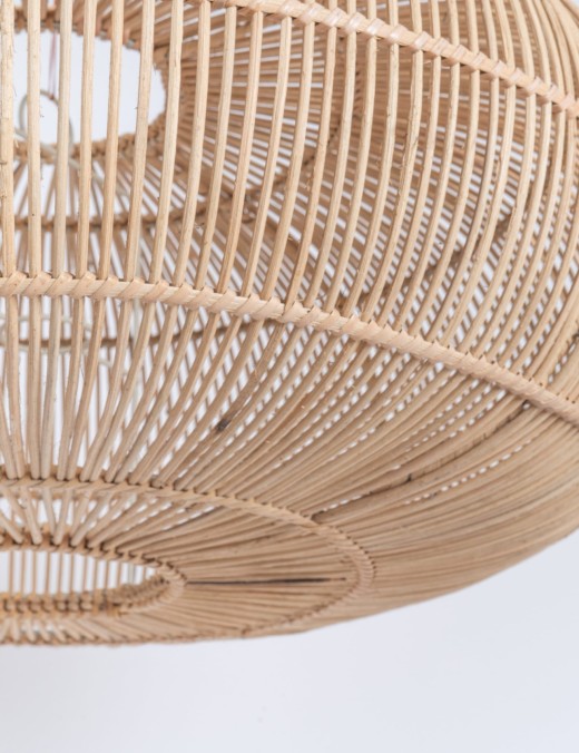 Abat-jour pour suspension Vanita M,rotin naturel