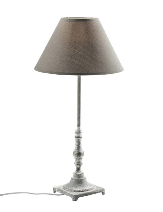lampe de table octavie grise en métal