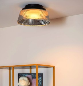 Plafonnier Lucide dim Vixi 17.6w (2900k) 35cm,fumé