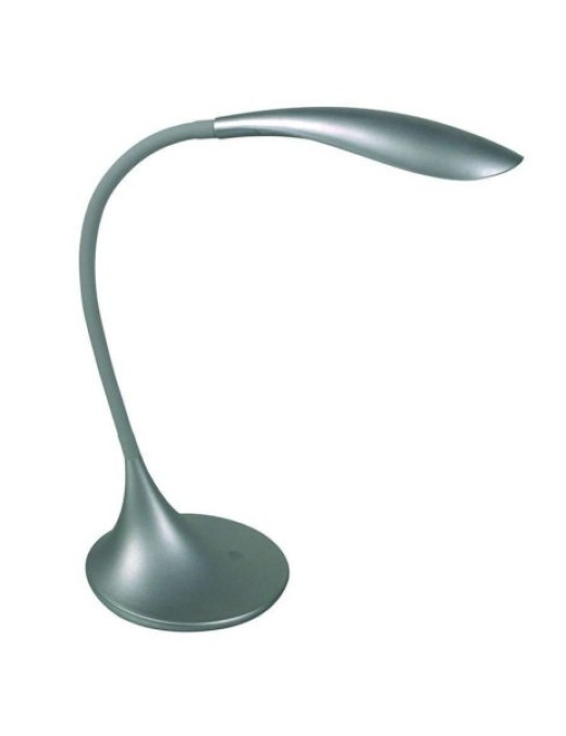 lampe de bureau touch dimmable flexible flex grise en pvc