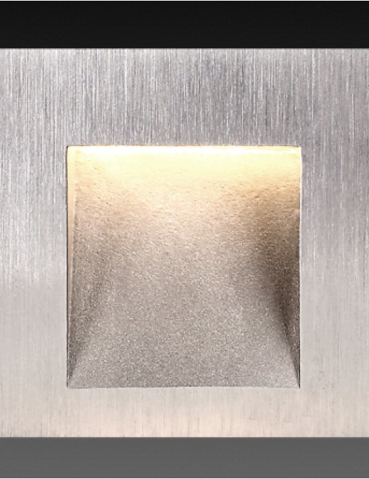 balisage novolight mural enc carré 2.2w (3000k) ip65,alu
