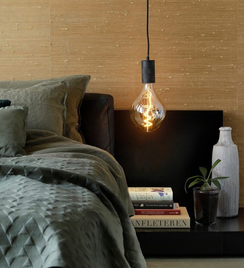 Teardrop Pendant Light Black