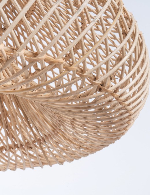 Abat-jour pour suspension Orga,rotin naturel