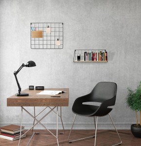 étagère bois et métal rectangle m6