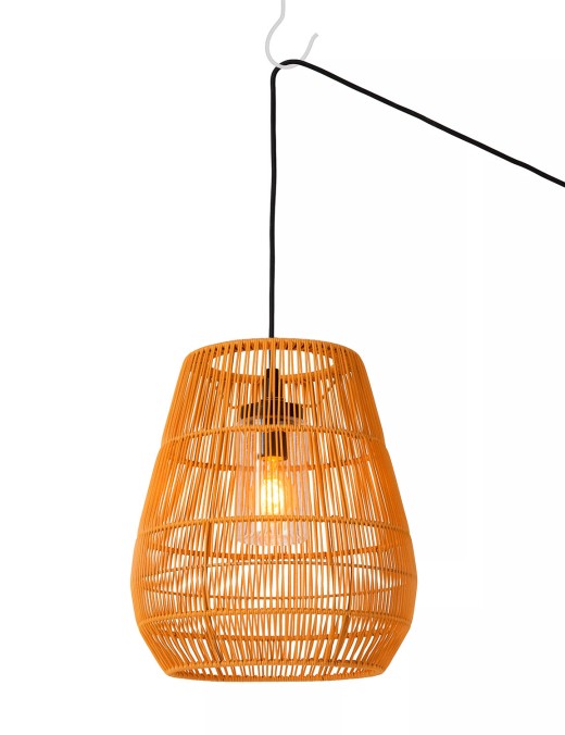 Suspension Lucide Nerida 1xE27 35cm IP44,naturel