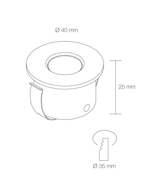 mini spot rond sp0512